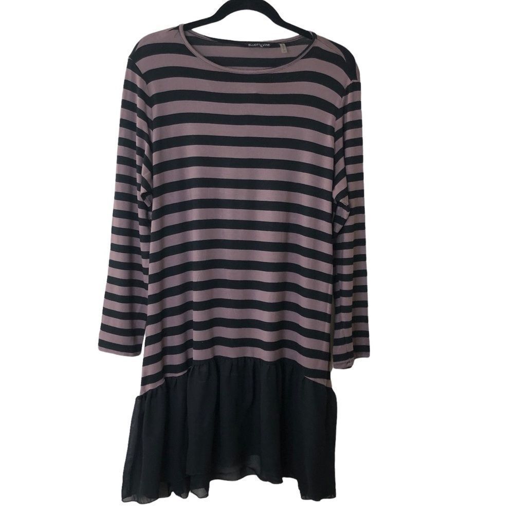 Striped Black and Pink Dress